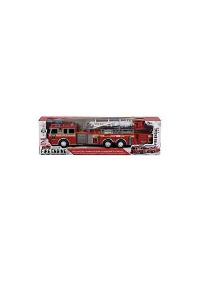 OEM Fire truck with realistic sounds, lights, and retractable ladder, 50 cm, Multicolor