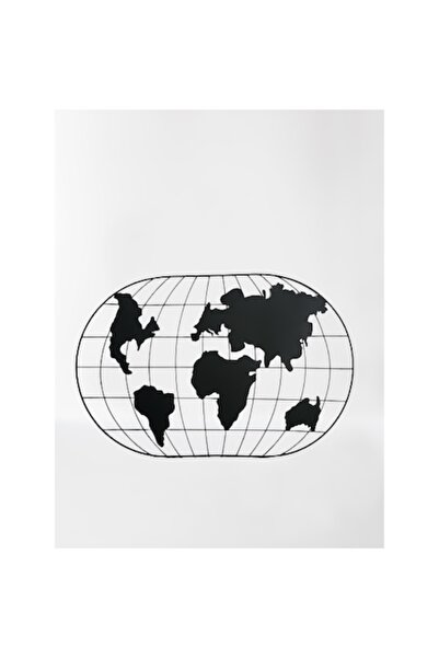 Jumbo Metallic Photo Frame World Map 60x40 cm
