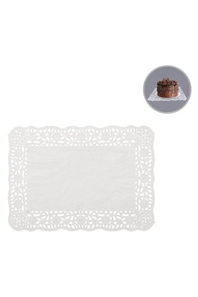 ANTBRO Set 10 suporturi de hârtie Antbro® pentru prăjituri/plăcinte, model dantelă, 35x25cm