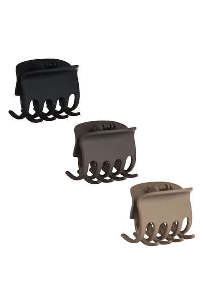 OEM Set agrafe de păr dreptunghiulare 6,5 cm, 3 bucăți, multicolore