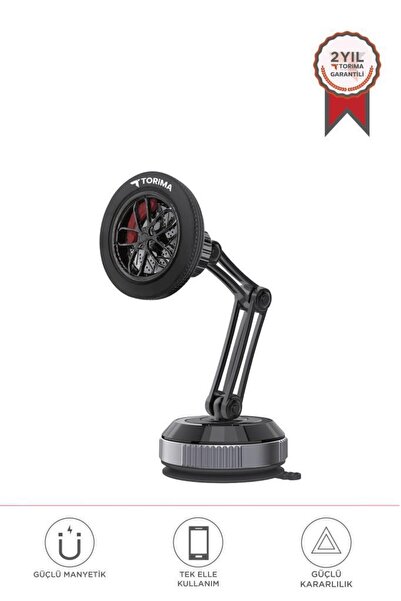 Torima JX-060 Siyah Sarsılmaz Manyetik 360 Derece Ayarlanabilir Araç İçi Tele...
