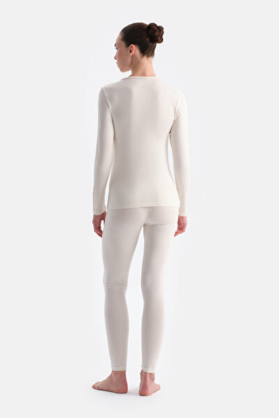 Eros Ecru Women's Thermal Long Sleeve Top