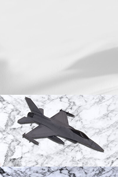 Flipped F-16 Fighting Falcon Savaş Uçağı Figür Kart Kendin Yap Hobi Eğlence