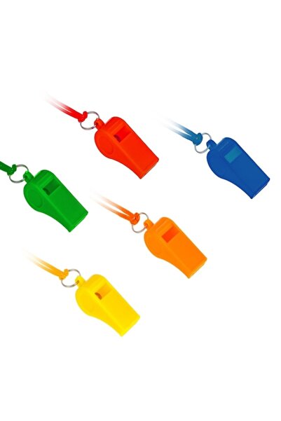 OEM Set Fluiere Plastic, 5 Piese, Multicolor, cu Snururi