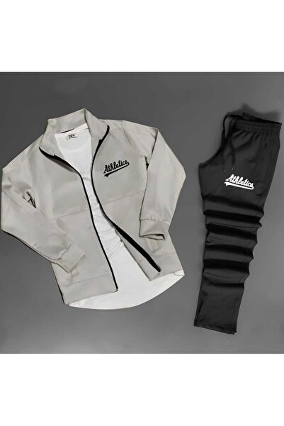 NOFLEN Athletics Printed Scuba Bottom Top Tracksuit Set