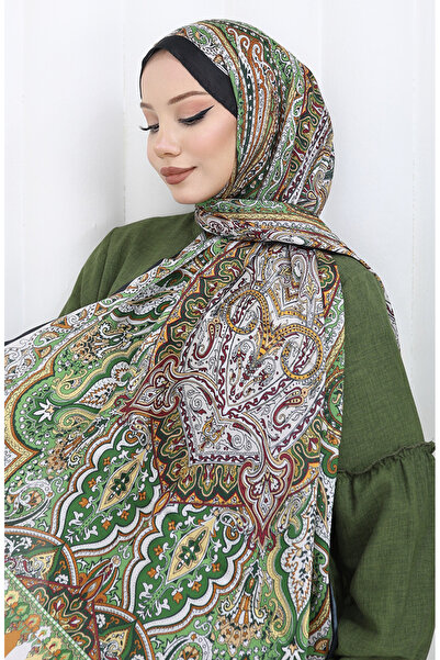 sefamerve Εθνοτικό σχέδιο Janjan Shawl 70304-06 Πράσινο Πλακάκι