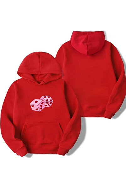 Sebesta Fashion New Season Dice Printed 3 Thread Cotton Hooded Sweatshirt