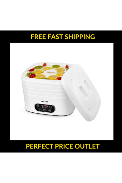 Generic Aicok Food Dehydrator Drying Machine Fruit Beef Jerky Preserver 5 Trays GGJ 260B