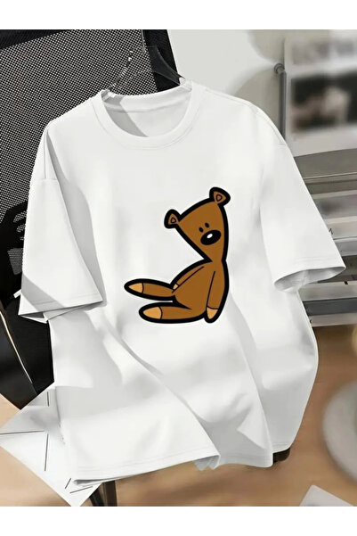 Wear Up Μπλουζάκι με στάμπα Oversize Crew Neck - Λευκό