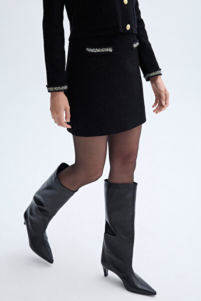 Mudo Buttoned Polo Neck Cardigan