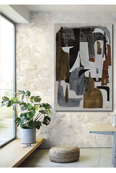 Teona Ahşap Tablou decorativ din lemn dreptunghiular armonie de culori abstracte