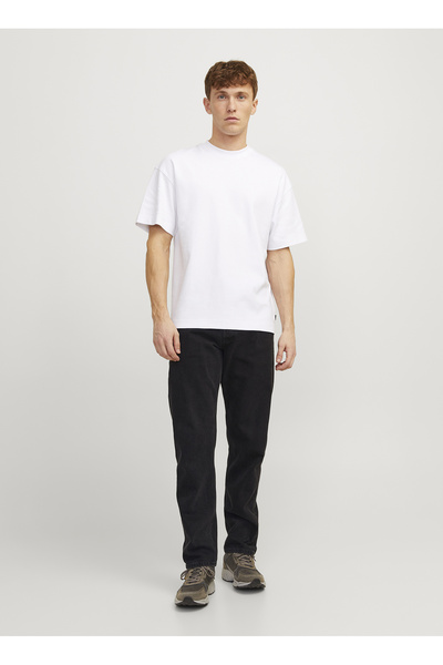 Jack & Jones Normal Bel Rahat Siyah Erkek Denim Pantolon 12168656_JJICHRIS JJ...