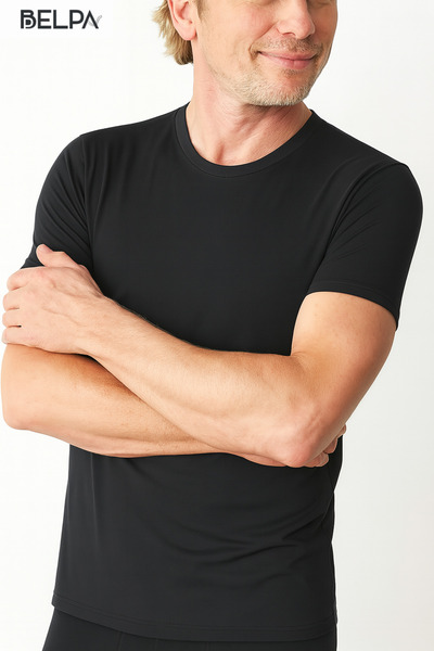 belpa Lenjerie de corp Ersa Modal pentru bărbați cu gâtul în formă de O T tri...