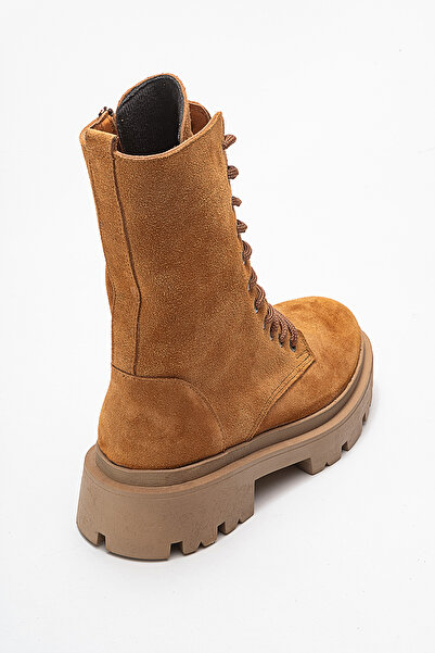 Dericlub Women's Thick Sole Boots Real Nubuck Leather Zy 1558