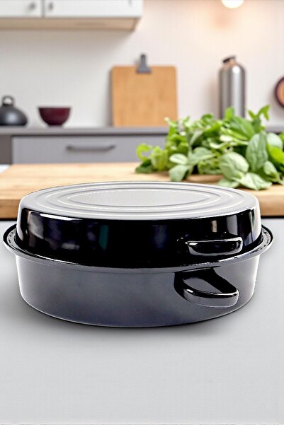 İnci Emaye 36.5 cm Enamel Clam Pot, Serving, Dining, Camping, Picnic, Dowry, 9500 ml