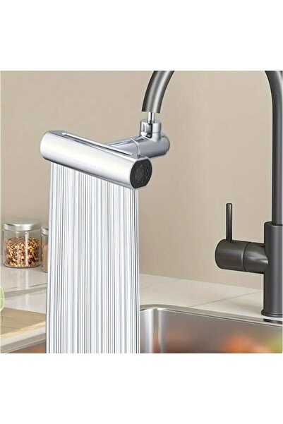 stuffix Faucet Extension 3-in-1, 360°, 3 Spray Modes, Copper, Silver