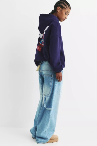 Flaubert -Kadın baskılı sd sweatshırt 3iplik kaliteli kumaş oversize kesim