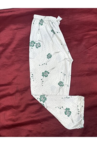 Kuryıldız 3-Piece Women's Patterned Cotton Combed Fabric Mixed Color Single Bottom Pajamas