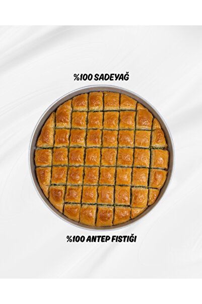 uzeller Birinci Sınıf Özel Kare Baklava Bol Fıstıklı Sadeyağlı Kutulu 3 KG