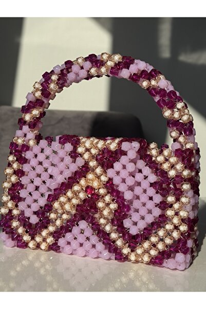 begüm jewelery MOR LEOPAR DESENLİ PARLAK TAŞLARLA İŞLENMİŞ KAPAĞI MIKNATISLI ...