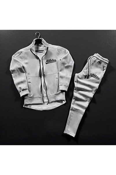 NOFLEN Athletics Printed Scuba Bottom Top Tracksuit Set