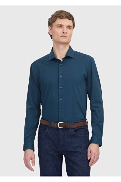 Ramsey Cămașă casual din amestec de bumbac, cu croială obișnuită, cu imprimeu...