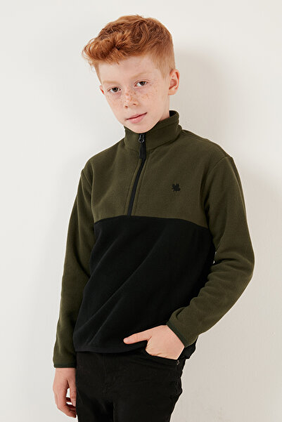 Lela Soft Textured Half Zip Color Block Stand Collar 2-Pack Fleece Children's Polar 5905004S2