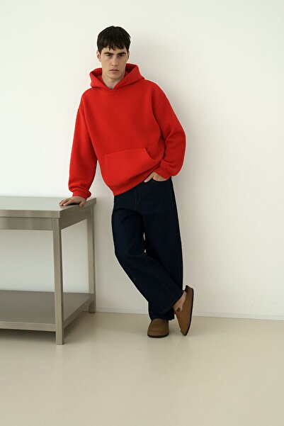 BENROMA 3 Yarn Combed Cotton Unisex Hooded Sweatshirt