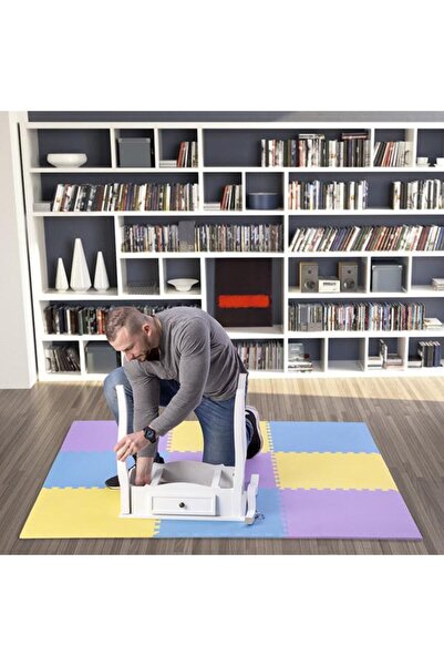 Other MP10 PUZZLE MAT MULTIPACK YELLOW-BLUE-PURPLE 9 ELEMENTS 10MM ONE FITNESS