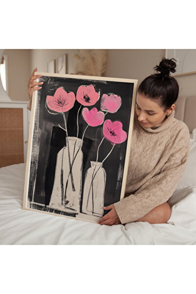 Tuba Decor Tablo dintr-o singură bucată cu rame din lemn pentru sufragerie, s...