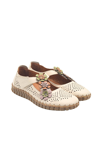 Venüs Kadın Comfort Deri Ayakkabı Bej 2010718Y