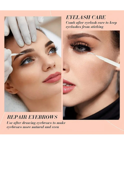 MODA 4 Nylon Eyebrow Brushes, Mini Eyelash Combs