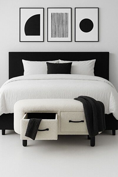 WEBPANYA MOBİLYA WEBPANYA Özel Üretim Bohem Ayak Çekmeceli Yatak Odası Oturma...