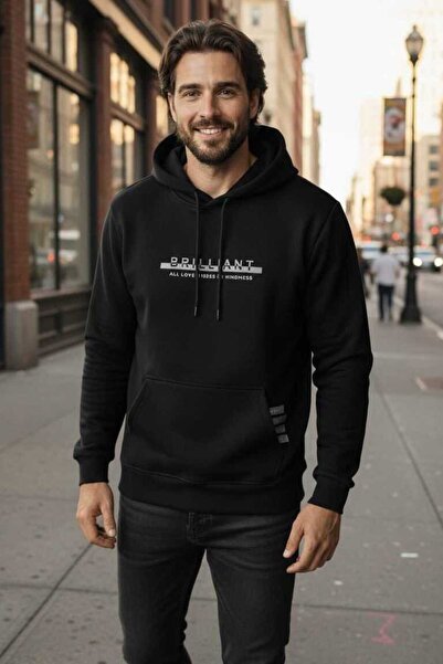 Voltaj Ανδρικό φούτερ με κουκούλα Fern Navy Blue