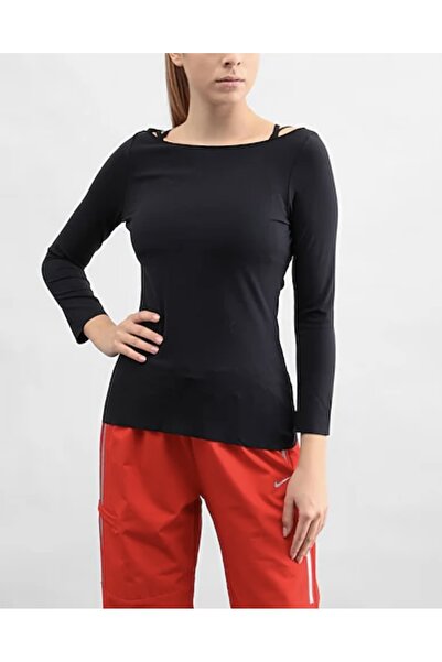 Nike Yoga Luxe Training Long-Sleeve Uzun Kollu Siyah Kadın T-shirt