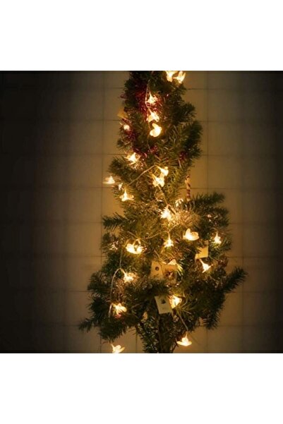 EDAR Ghirlandă luminoasă solară cu 30 de LED-uri albine, interior/exterior, s...