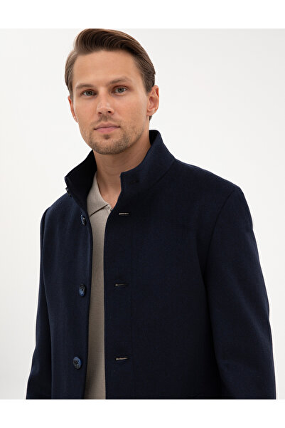 Pierre Cardin Lacivert Slim Fit Palto 50317440-VR033