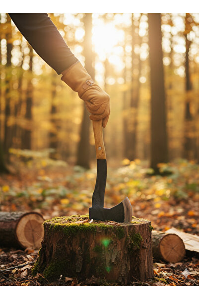 Aki Outdoor Kamp Baltası Kılıflı Çelik Odun Kesme ve Avcılık Tipi 800gr