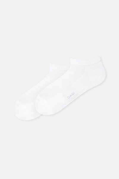 Dagi Men's Coolmax White Booties Socks