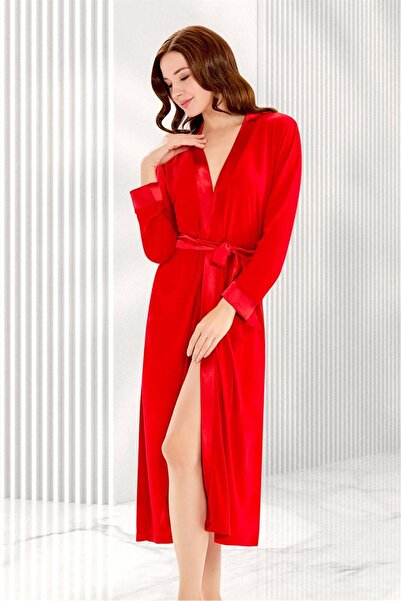 FLZ KADIN KLASİK UZUN SABAHLIK YAZLIK 22-88