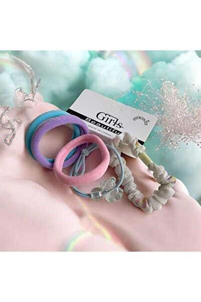 The Cloudish Shop Набір з 5 гумових шпильок для дівчаток з деталями у вигляді гумових ведмедиків