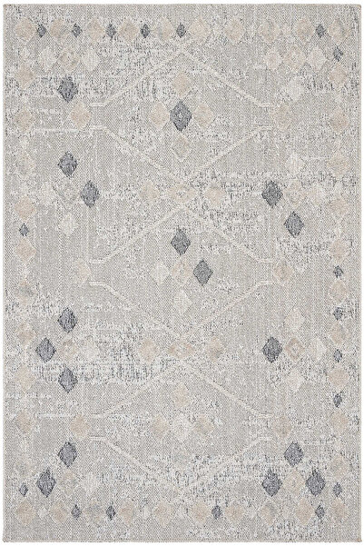 Cool Halı Adora Bej İnce Halı Kilim Kabartmalı 4 Mevsim Yumuşak Pamuklu Oturm...