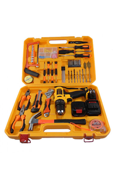 TEHNOSHOP 24V impact self-tapping kit 2 batteries 110 pieces