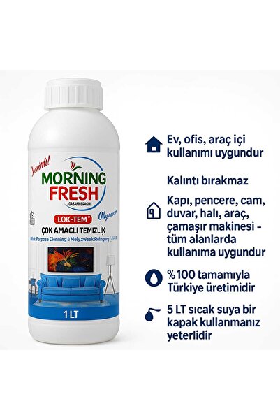 MORNİNG FRESH Lok-tem 1lt Çok Amaçlı Genel Temizleyici ( OKYANUS )