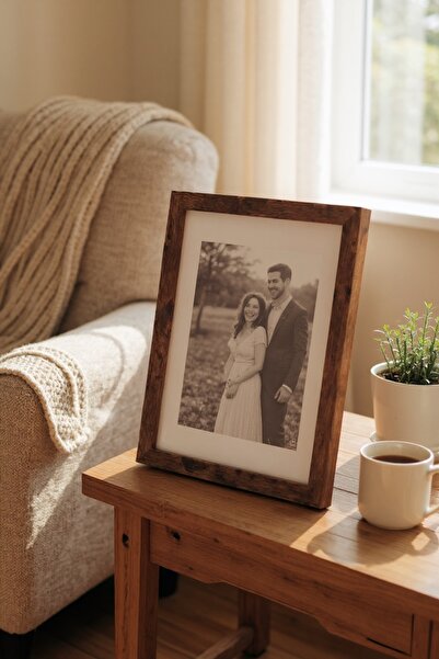 EMNASA إطار صور خشبي مع زجاج أمامي، مجموعة من 4 قطع، مقاس 20×15، إطار صور زخرفي