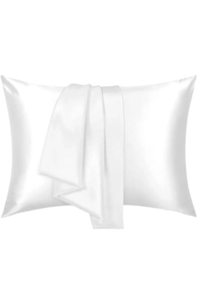 Rotixfy Satin Pillowcase , white, 51x76 cm, luxurious, durable, anti-static, ...