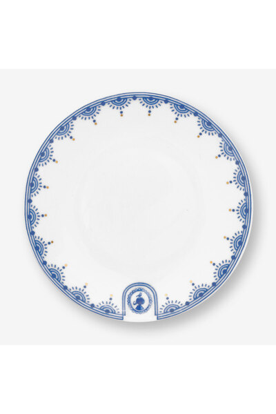 Pip Studio Blue Bird Beyaz Porselen Petit Four Tabağı 12 Cm