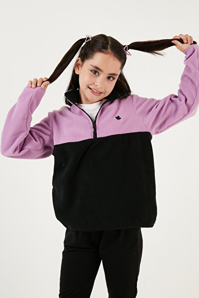 Lela Soft Textured Half Zip Color Block Stand Collar 2-Pack Fleece Children's Polar 5905004S2