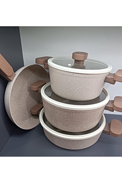 İmza Karizma Granite 4-Piece 7-Item Cookware Set