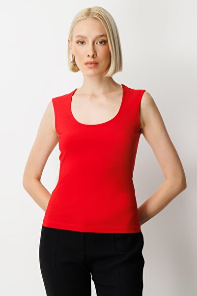 ON U Neck Basic Blouse-61385